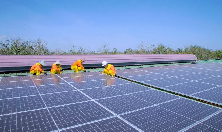 solar panel installation