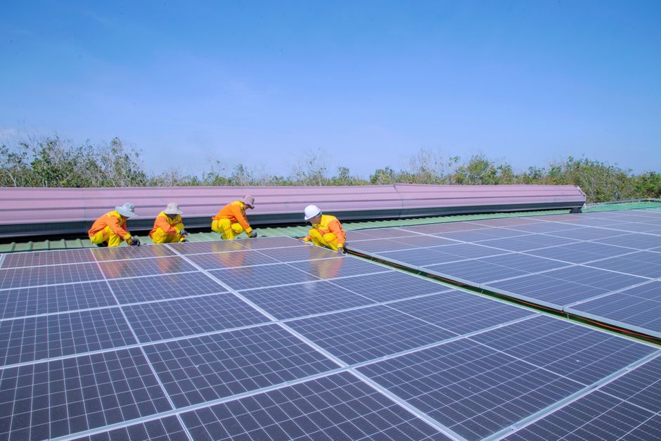solar panel installation